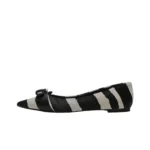 Zapatilla Femenina Zebra Negro