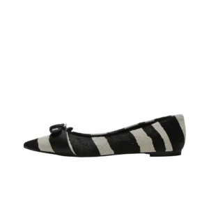 Zapatilla Femenina Zebra Negro