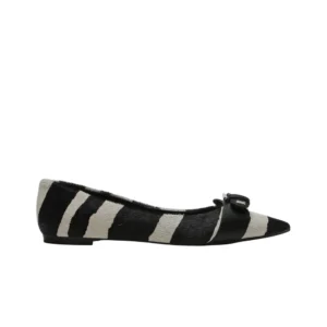 Zapatilla Femenina Zebra Negro